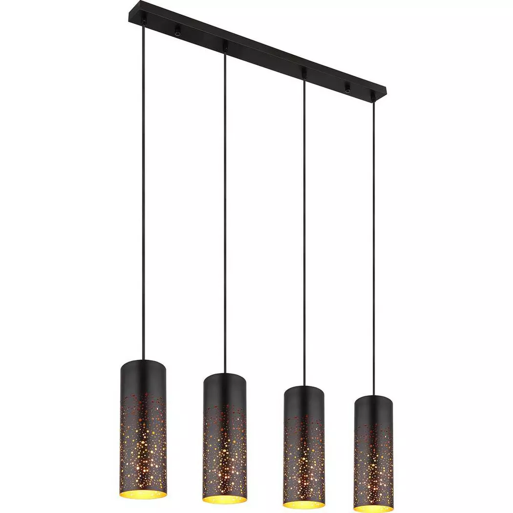 mutoni light – Hängeleuchte Crocky Metall matt 4xE27, One Size