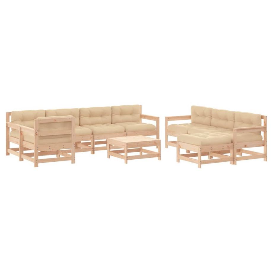 VidaXL Garten lounge set holz  