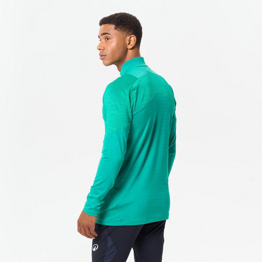 KIPSTA  Sweat-shirt homme football demi-zip polyester 