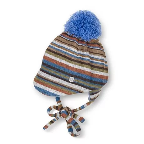 Sterntaler  Schirmmütze streifen eisblau 