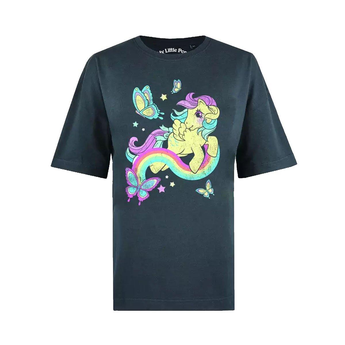 Image of Whimsicle Pony Tshirt Damen Charcoal Black S
