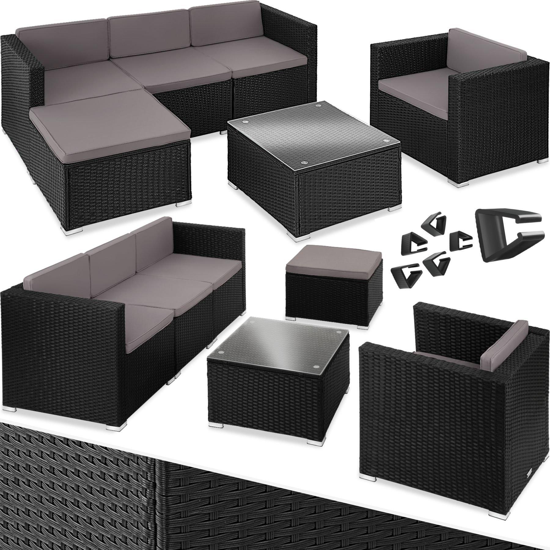 Tectake Rattan Lounge Lignano mit Sessel  