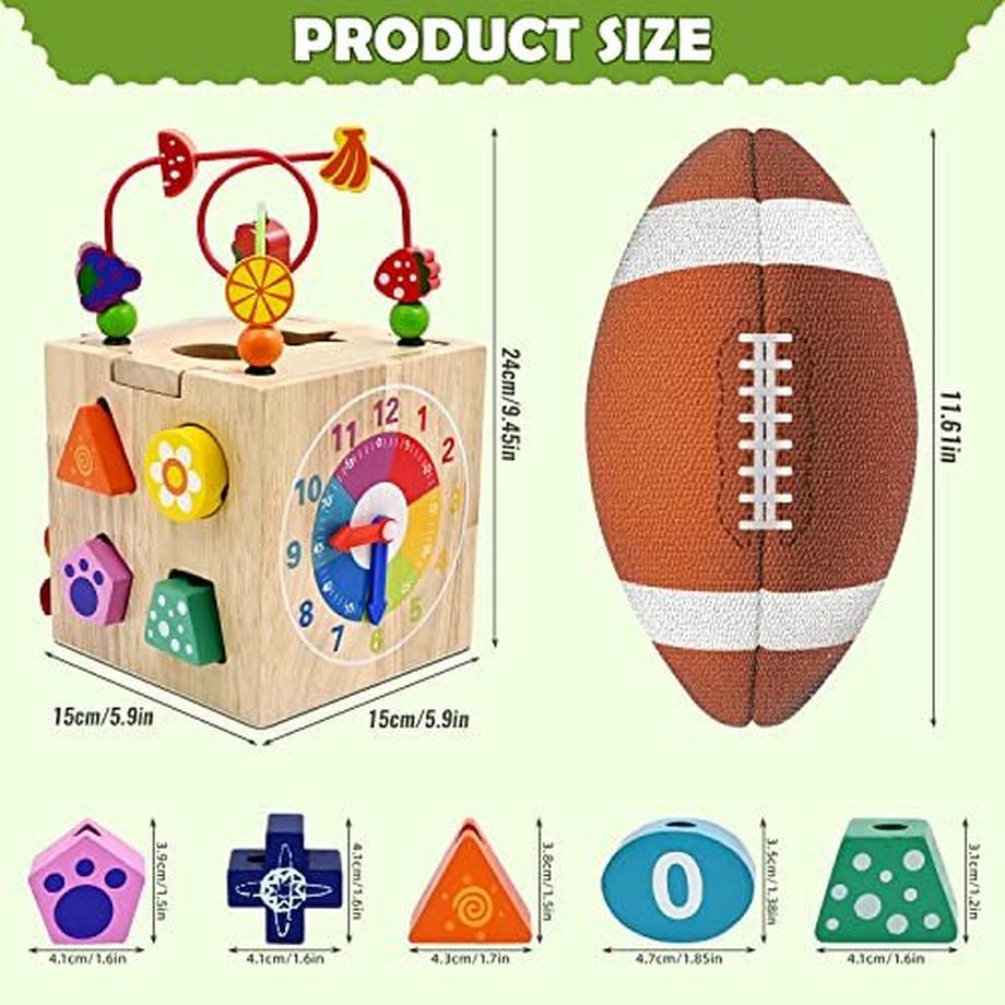 Activity-board  Motorikwürfel Motorikspielzeug 5-in-1 Spiele-Center Aktivität Würfel 