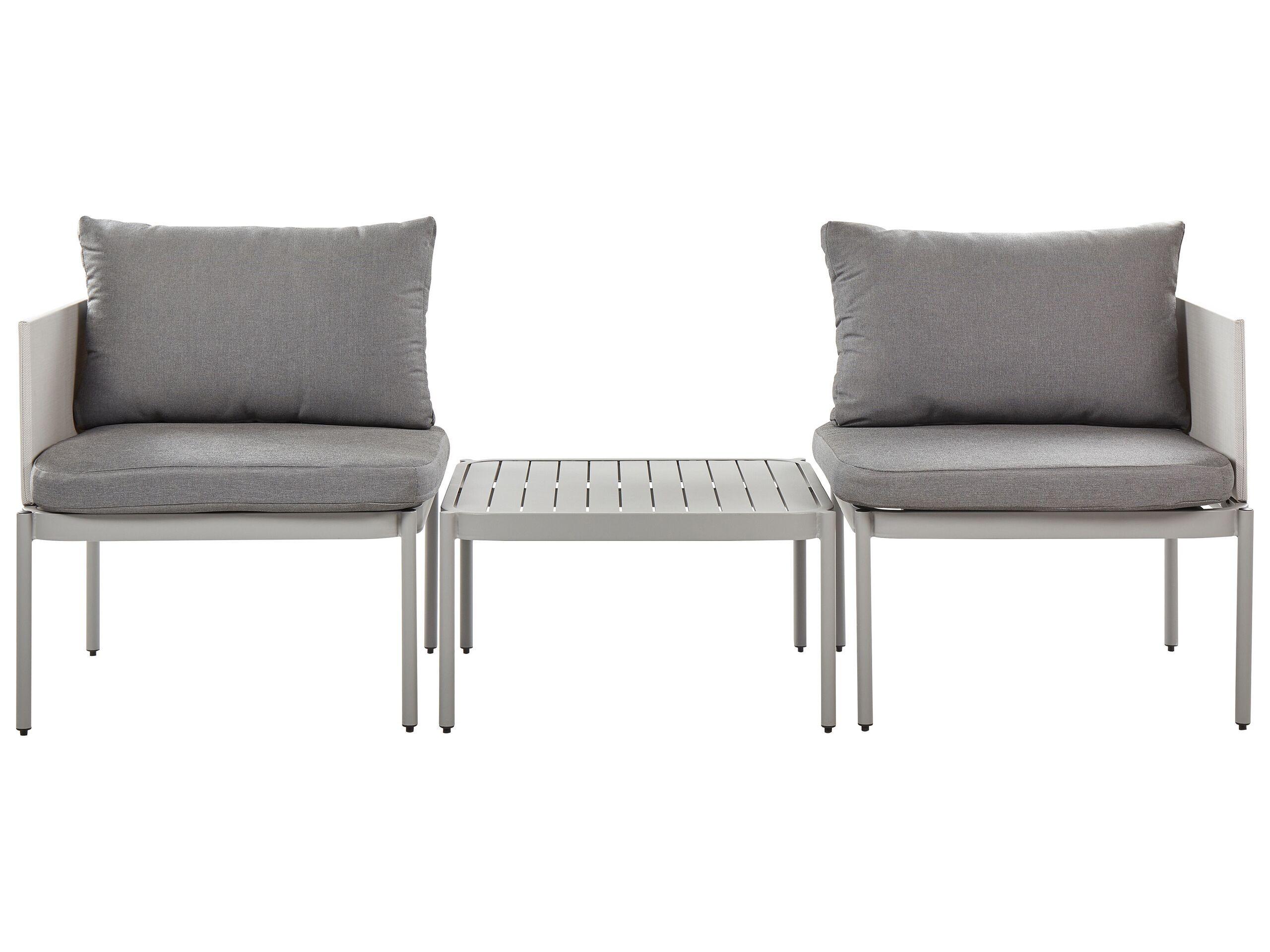 Beliani Lounge Set aus Aluminium Modern TERRACINA  