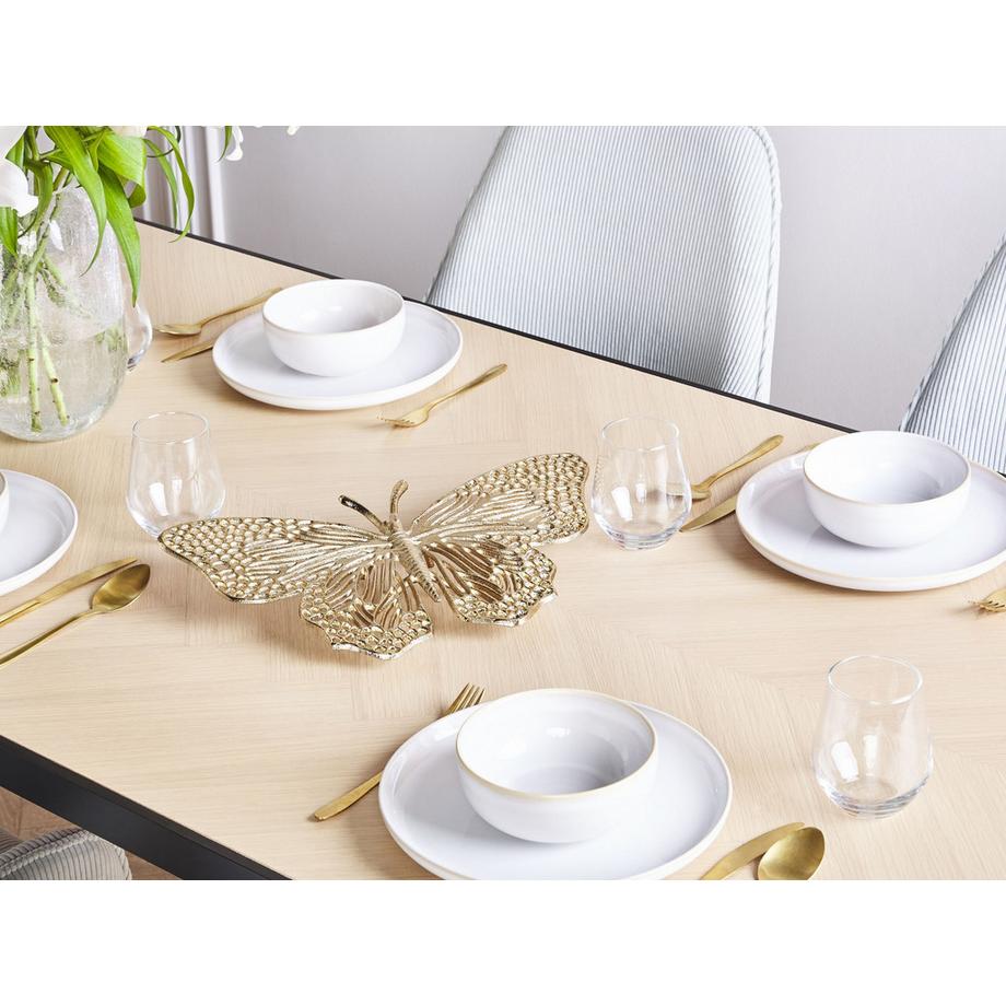 Beliani Dekofigur aus Aluminium Glamourös MADIUN  