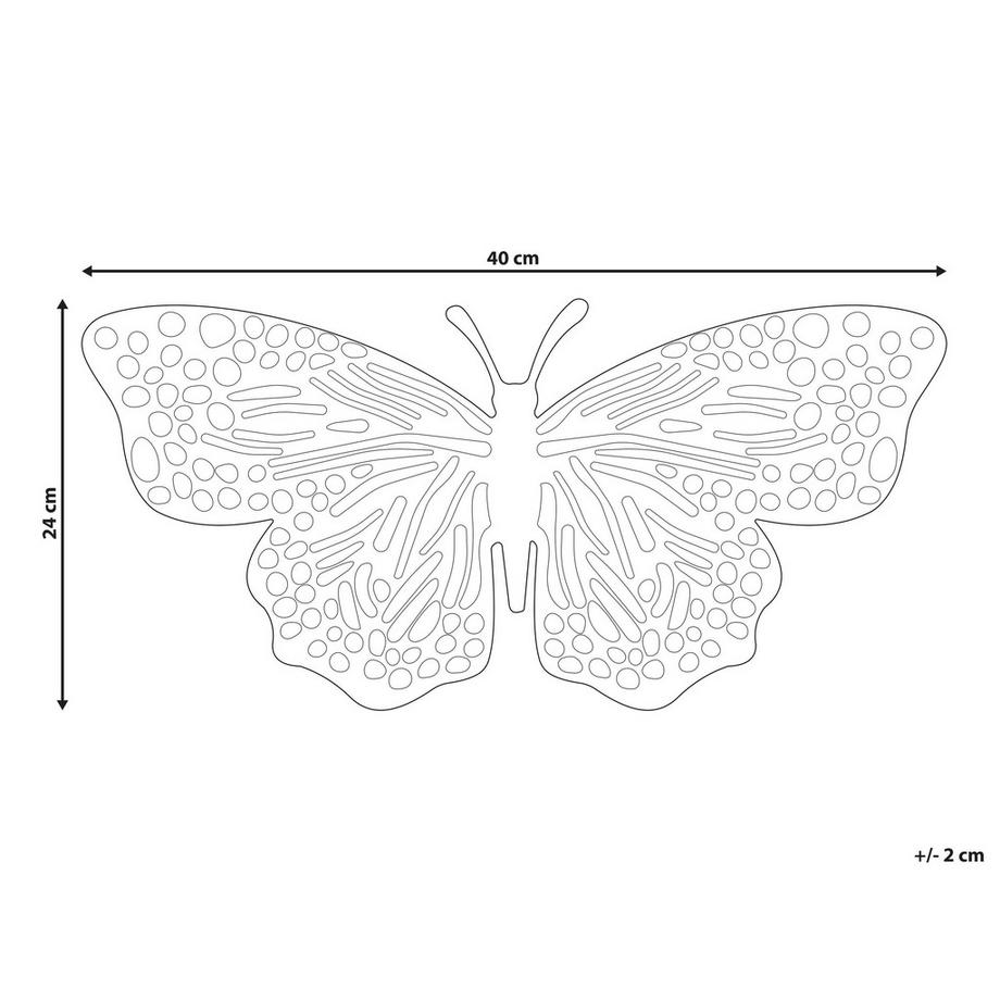 Beliani Dekofigur aus Aluminium Glamourös MADIUN  