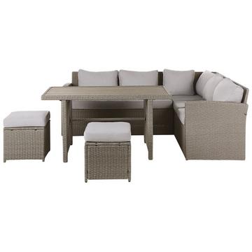 Set divani con tavolino en Rattan sintetico Retrò BARDI