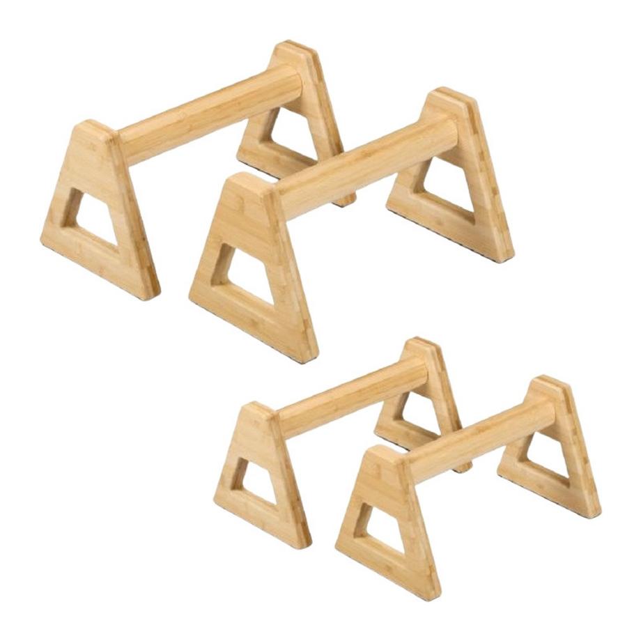 Impugnature in bambù per panca piana, confezione da 4