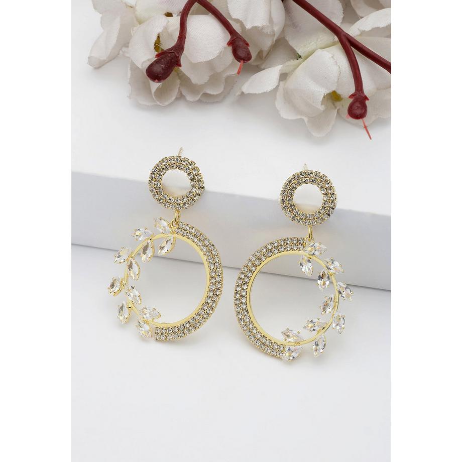 AVANT-GARDE PARIS  Elegante Tropfenohrringe mit floralen Akzenten 