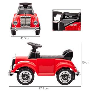 Northio  Voiture à conducteur porté, véhicule pour enfants, véhicule à conducteur porté avec espace de rangement, voiture pour enfants avec protection anti-basculement pour enfants de 18 à 48 mois, rouge, 77,5 x 41,5 x 45 cm Aosom 