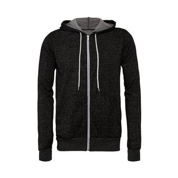 Canvas Fleece Kapuzenjacke