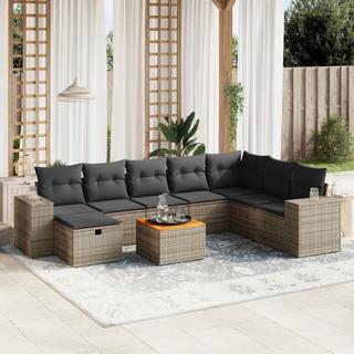 VidaXL set divano da giardino Polirattan  