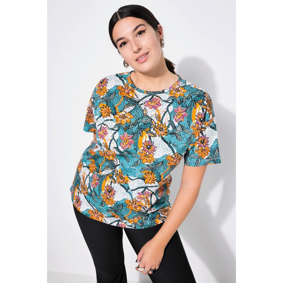 Studio Untold T-Shirt Oversize Stampa Floreale Maniche Corte  