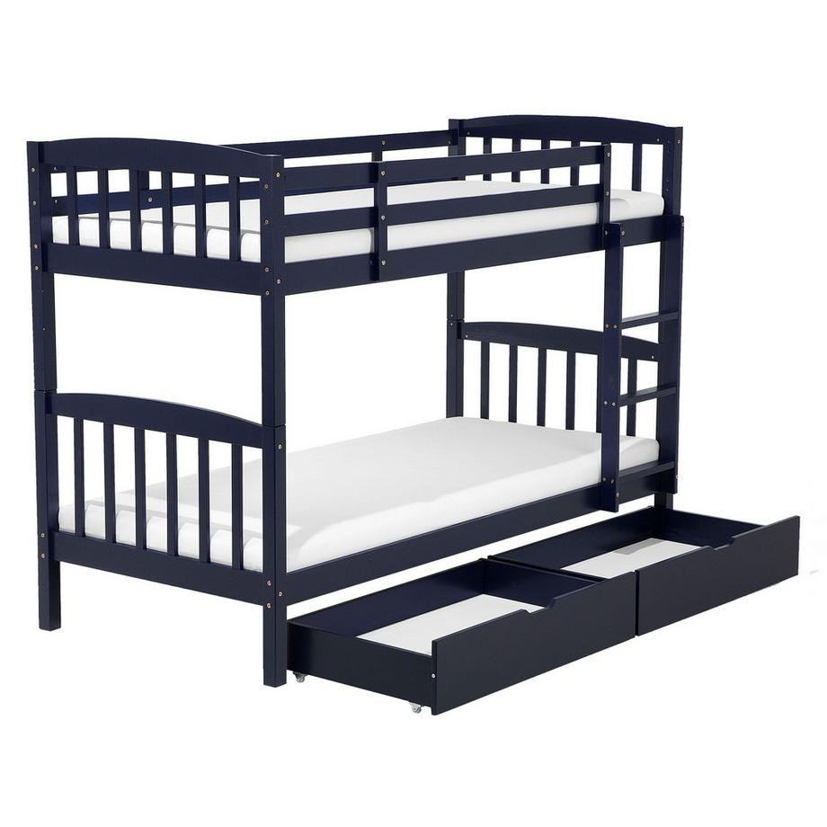 Beliani Lit superposé en Bois de pin Scandinave REVIN  