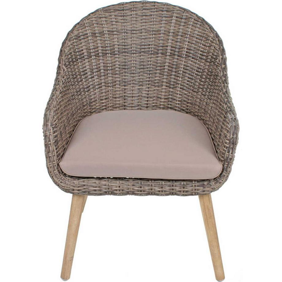 mutoni Garten Sitzgruppe Pueblo Akazie natur (4-tlg)  