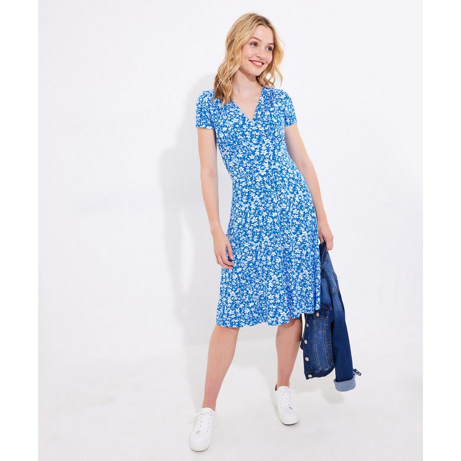 Schmeichelhaftes Floral Wrap Dress