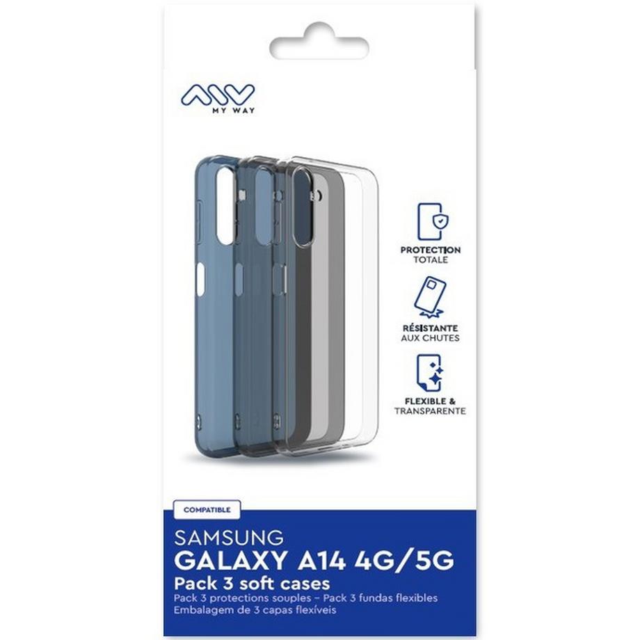 MYWAY  Hülle drei Stk. Set Samsung Galaxy A14 