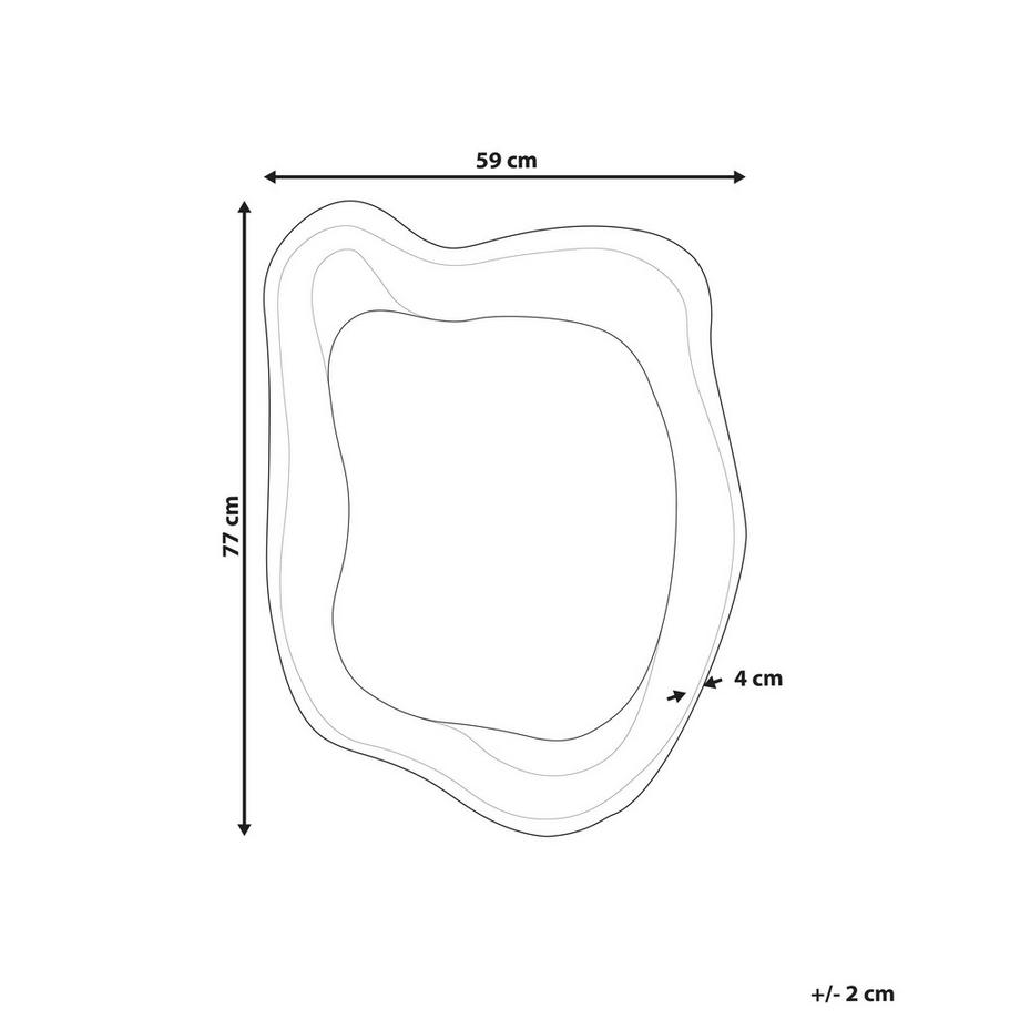 Beliani Wandspiegel Glamourös SANTEC  