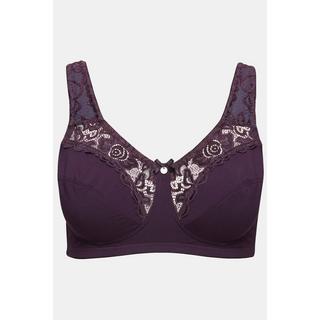 Ulla Popken  Reggiseno sostenitivo modello Kelly senza ferretto con pizzo e coppa C-E 