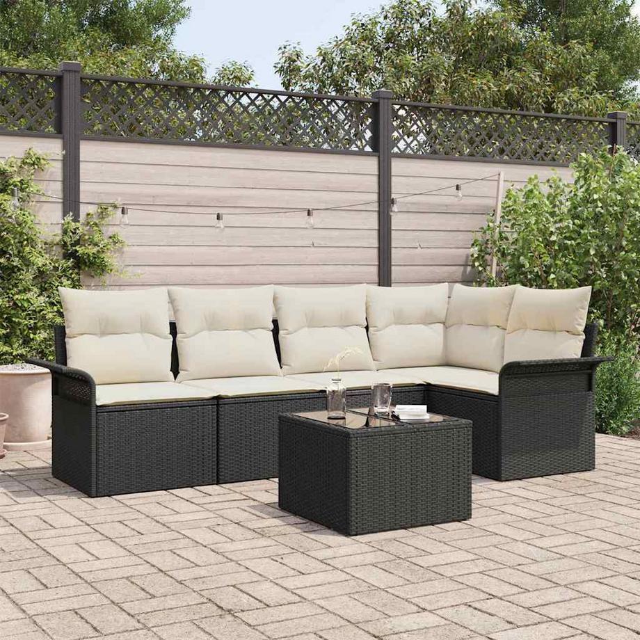 VidaXL Set di divani da esterno Polyrattan  