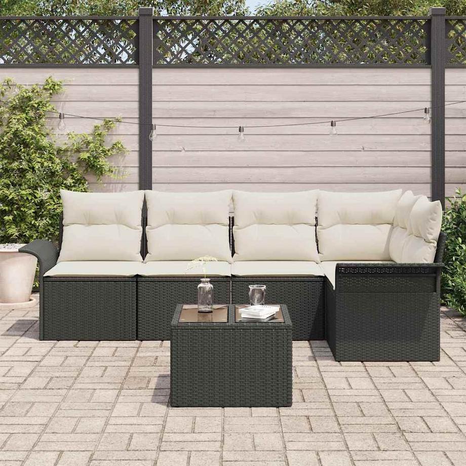 VidaXL Set di divani da esterno Polyrattan  