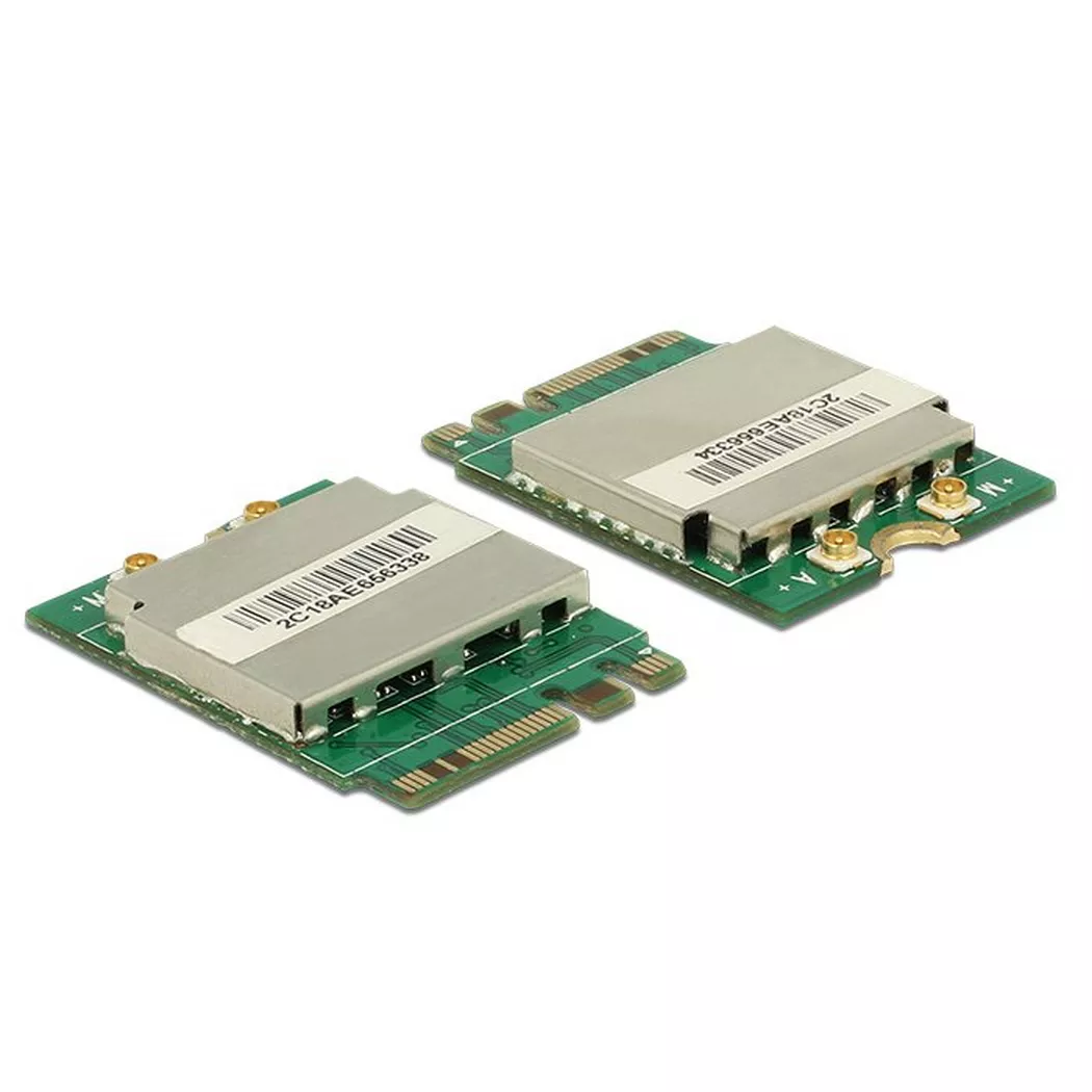 DeLock - 95254 Netzwerkkarte WLAN / Bluetooth 433,3 Mbit/s, Grün