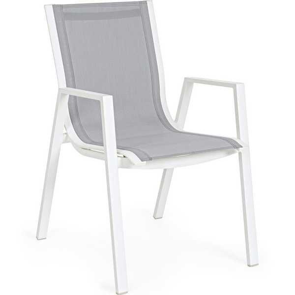 mutoni Fauteuil de jardin Pelagius blanc  