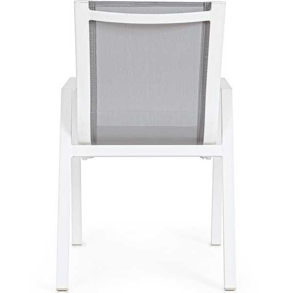 mutoni Fauteuil de jardin Pelagius blanc  