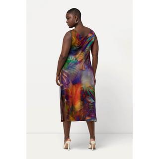 Ulla Popken Abito Midi Slinky Linea A Senza Maniche  