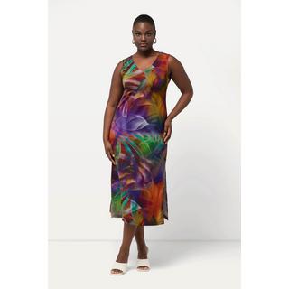 Ulla Popken Abito Midi Slinky Linea A Senza Maniche  