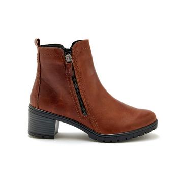 bottines cuir double zip