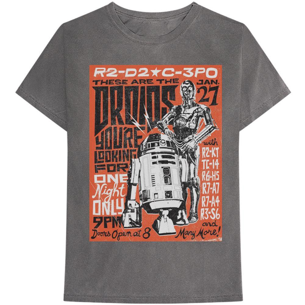 Image of Droids Rock Tshirt Herren Grau XXL