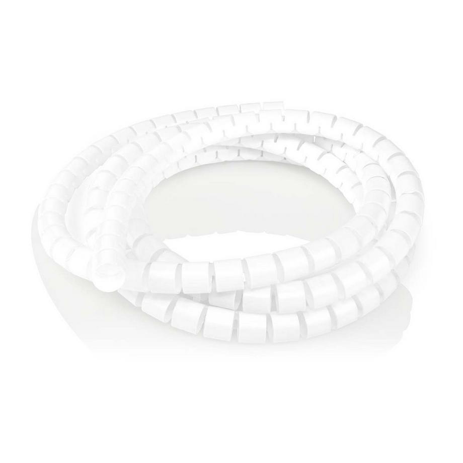 Nedis  Gestione dei cavi | Manicotto a spirale | 1 pz. | Spessore massimo del cavo: 16 mm | PE | Bianco 