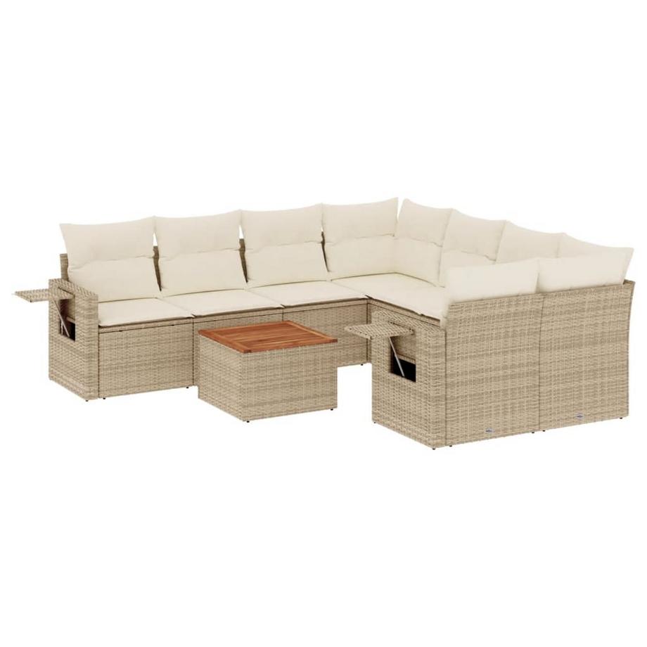 Ensemble de canapés de jardin rotin synthétique