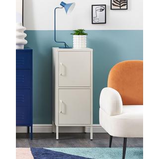 Beliani Sideboard mit 2 Türen aus Stahl Modern HURON  