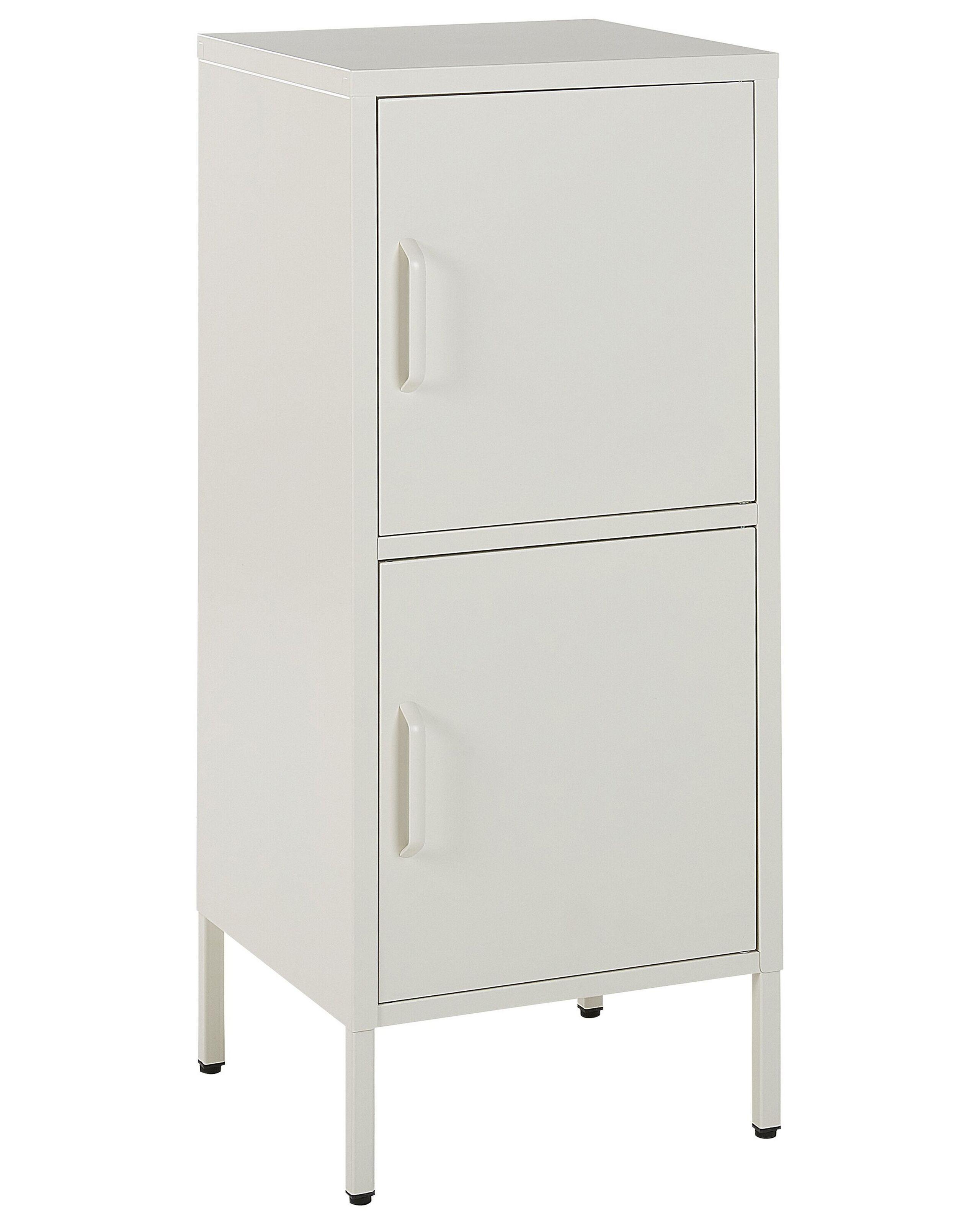 Beliani Credenza a 2 ante en Acciaio Moderno HURON  