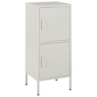 Beliani Credenza a 2 ante en Acciaio Moderno HURON  