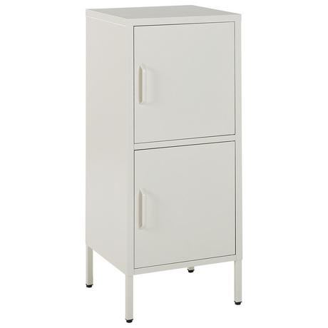 Beliani Credenza a 2 ante en Acciaio Moderno HURON  