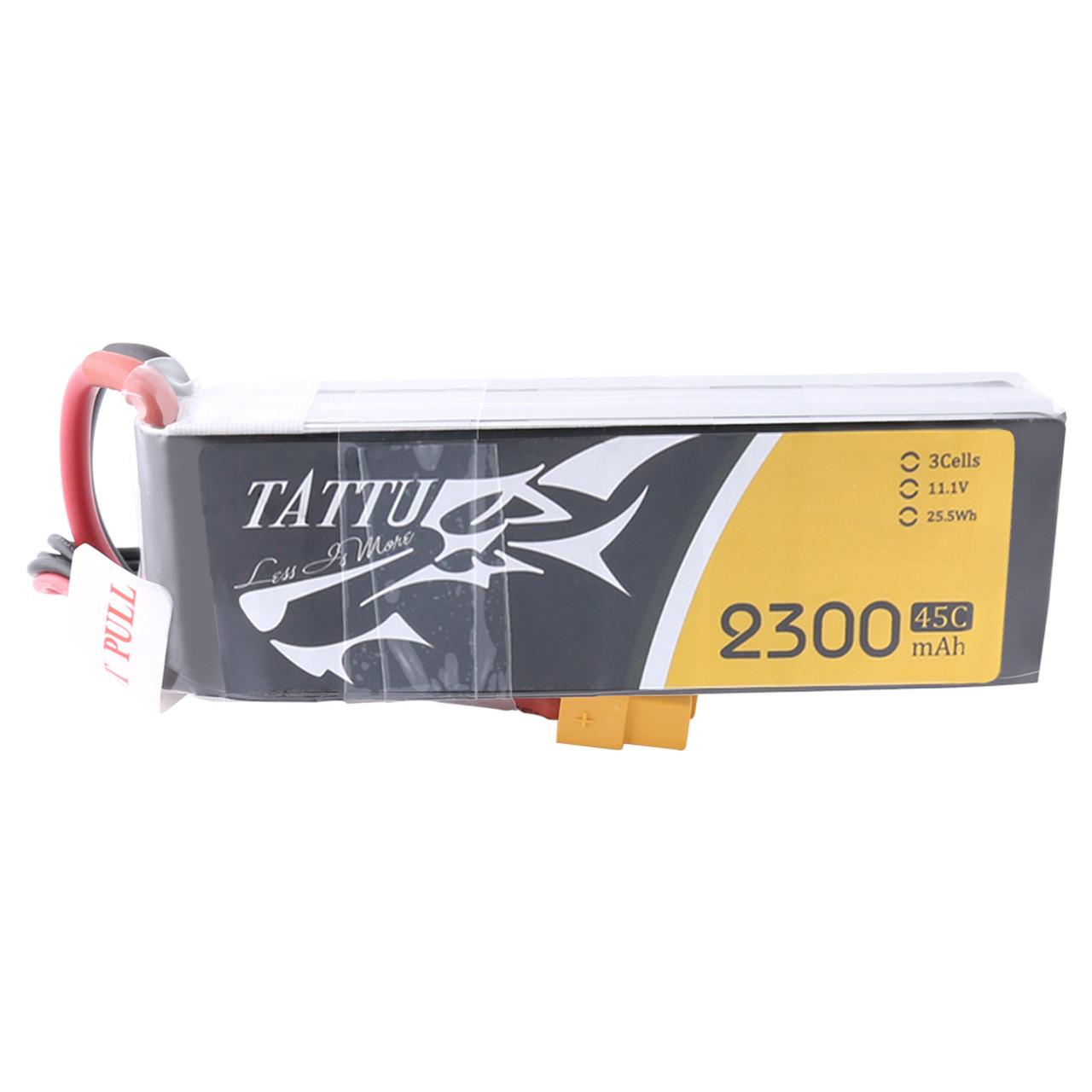 Tattu  Batteria ricaricabile LiPo 11.1 V 2300 mAh Numero di celle: 3 45 C Softcase XT60 