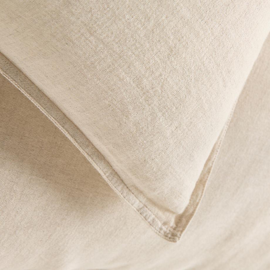 La Redoute Intérieurs Unifarbener Kissenbezug Marnie aus Baumwolle/gewaschenem Leinen  