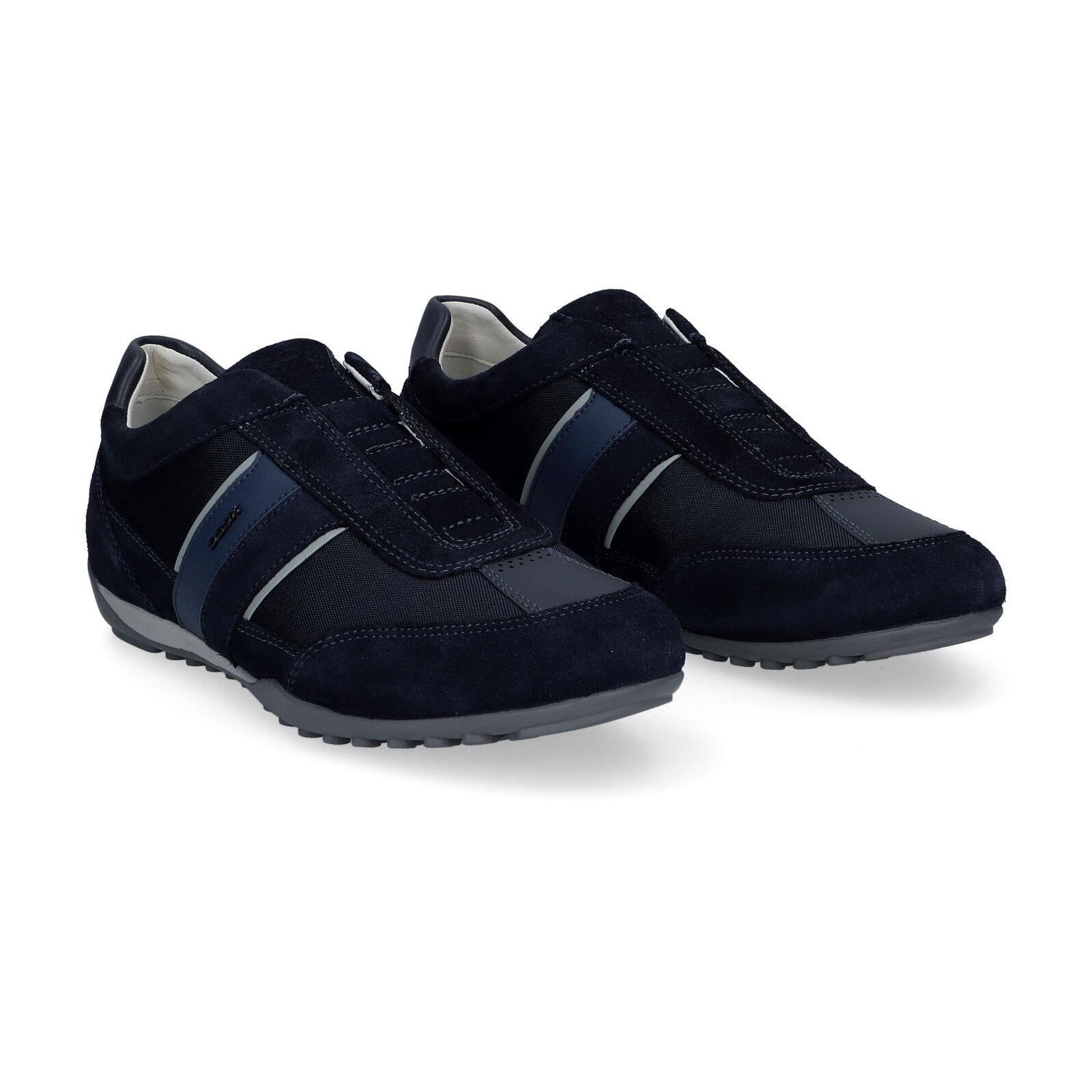 GEOX  sneakers wells suede+textile 