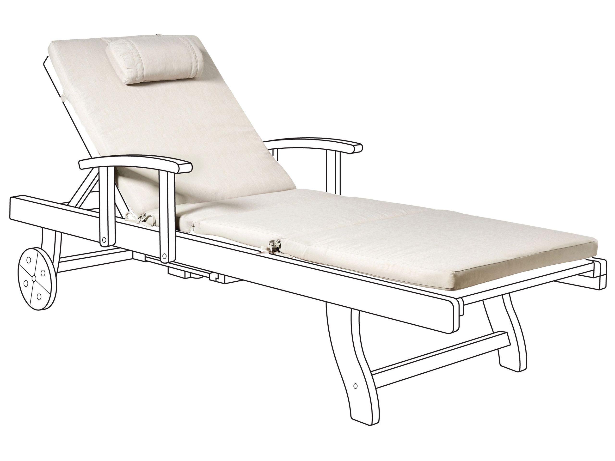 Beliani Coussin de transat extérieur en Polyester Scandinave TOSCANA/JAVA/AMANTEA PREMIUM  