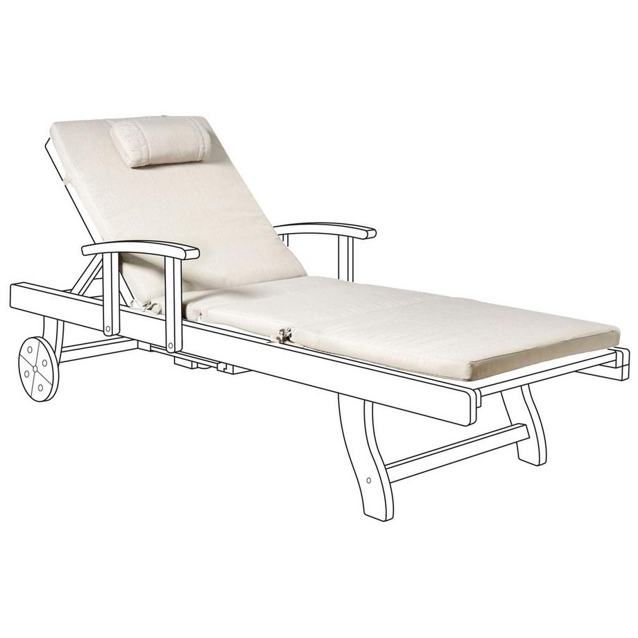 Beliani Liegenauflage aus Polyester Skandinavisch TOSCANA/JAVA/AMANTEA PREMIUM  