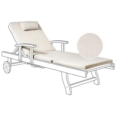 Beliani Coussin de transat extérieur en Polyester Scandinave TOSCANA/JAVA/AMANTEA PREMIUM  