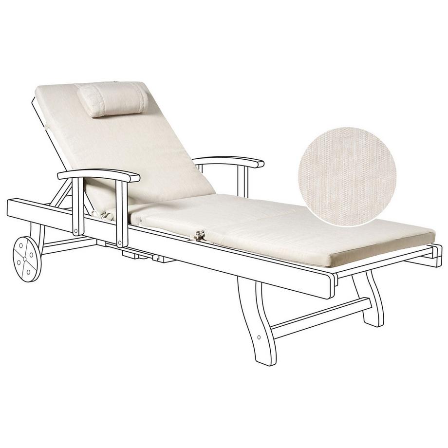 Liegenauflage aus Polyester Skandinavisch TOSCANA/JAVA/AMANTEA PREMIUM