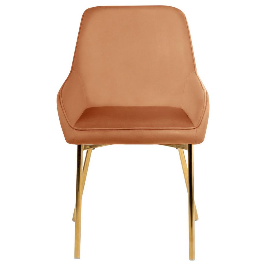 Beliani Set di 2 sedie da pranzo en Velluto Retrò LOVERNA  