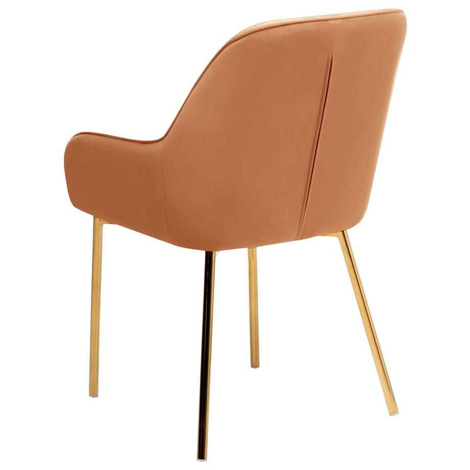 Beliani Set di 2 sedie da pranzo en Velluto Retrò LOVERNA  