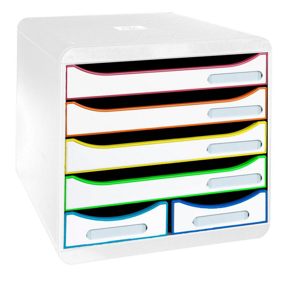 Exacompta Module de classement Big Box Maxi 6 tiroirs Black Office  