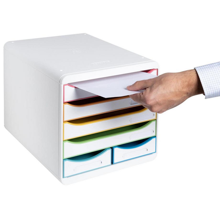 Exacompta Module de classement Big Box Maxi 6 tiroirs Black Office  