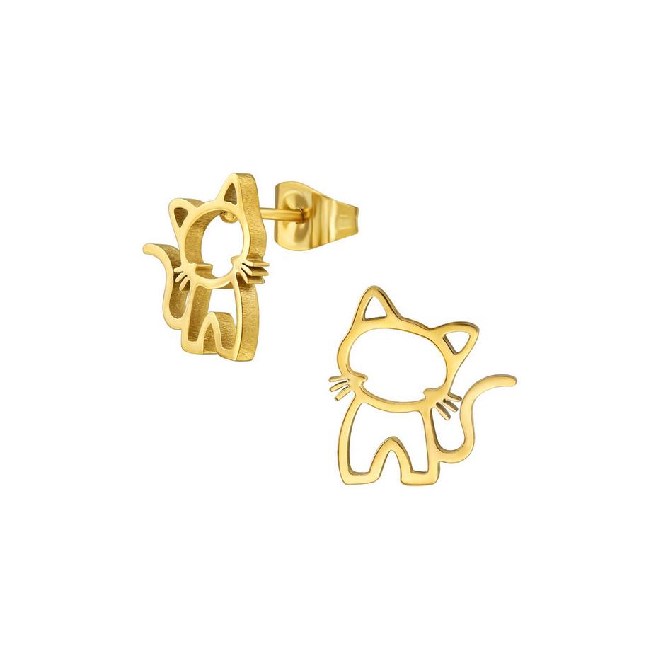 KatzenOhrstecker aus Edelstahl